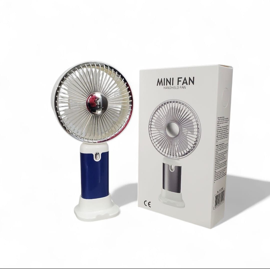 Steel Hand Fan | Handy & Portable (Powerful Motor)