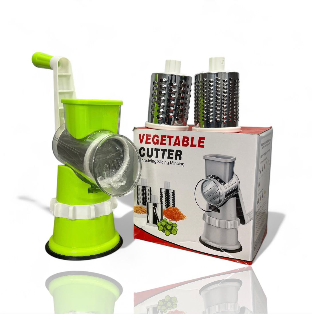 3-in-1 Vegetable Grater, Drum Grater Stainless Steel Panel